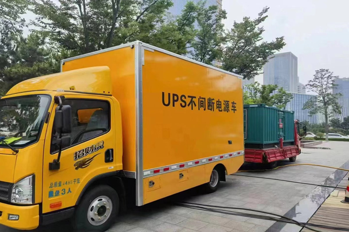 隆安发电机租赁施工现场